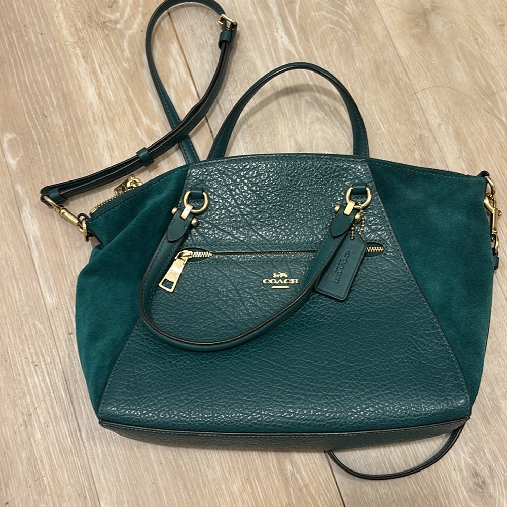 Coach Teal Crossbody Bag - Picture 2 of 5